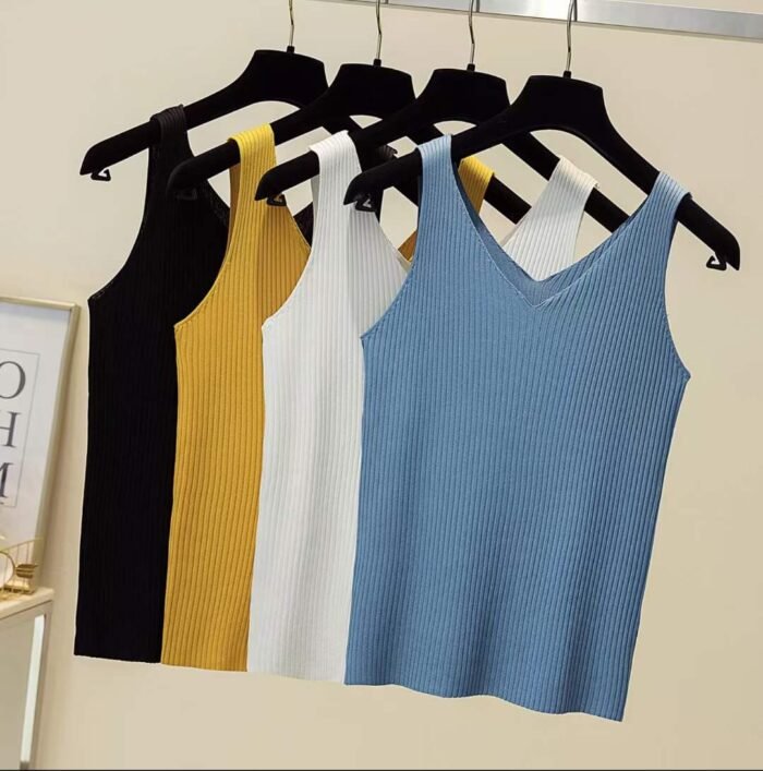 Womens V-neck sleeveless inner knitted camisole - Tradedubai.ae Wholesale B2B Market