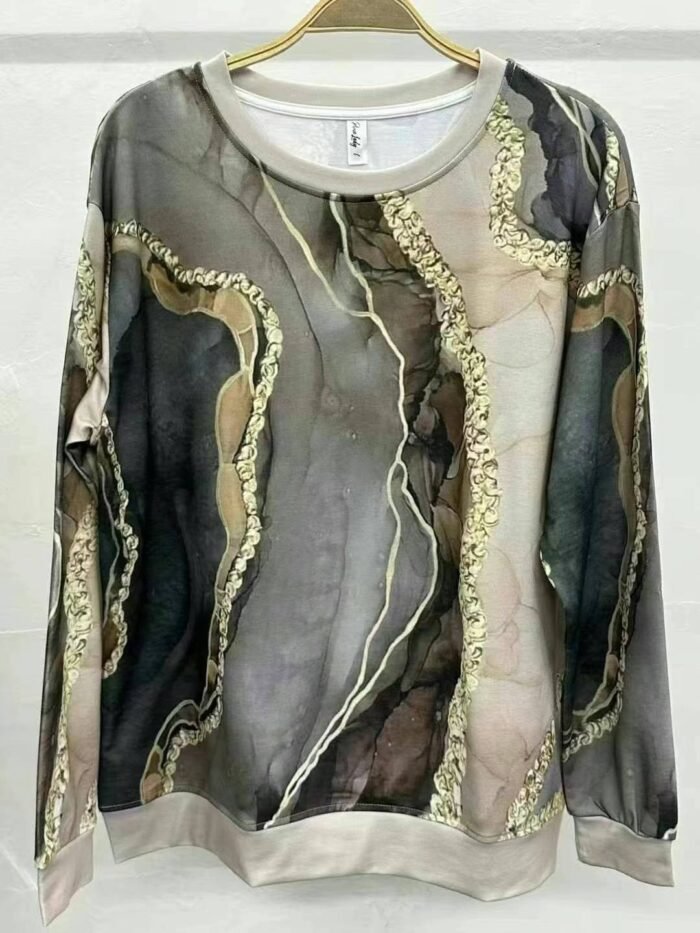 foreign trade printed round neck long-sleeved sweatshirts - Tradedubai.ae Wholesale B2B Market