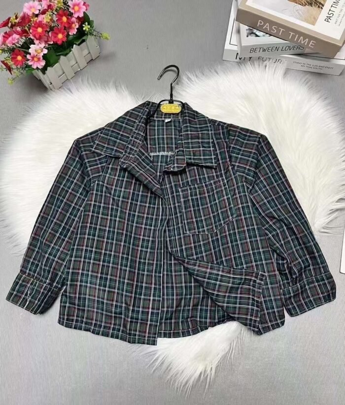 handsome plaid long-sleeved shirts for middle and middle-aged children - Tradedubai.ae Wholesale B2B Market