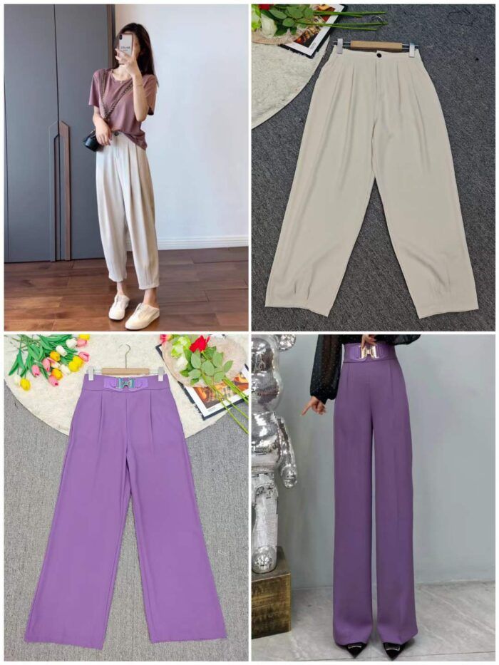 high-waisted womens casual trousers - Tradedubai.ae Wholesale B2B Market