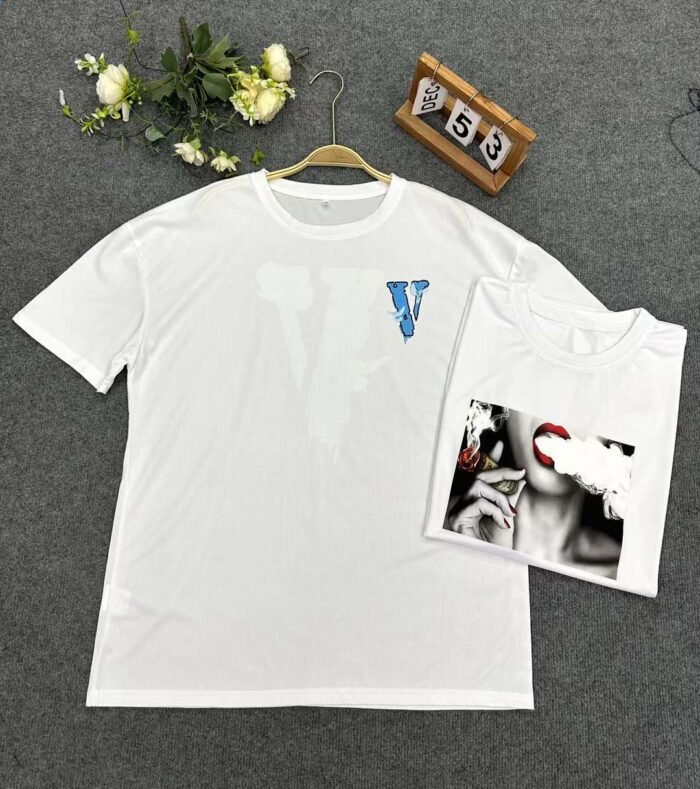 large-format round-neck printed T-shirts for foreign trade with various patterns and the back collar is hemmed and elastic - Tradedubai.ae Wholesale B2B Market
