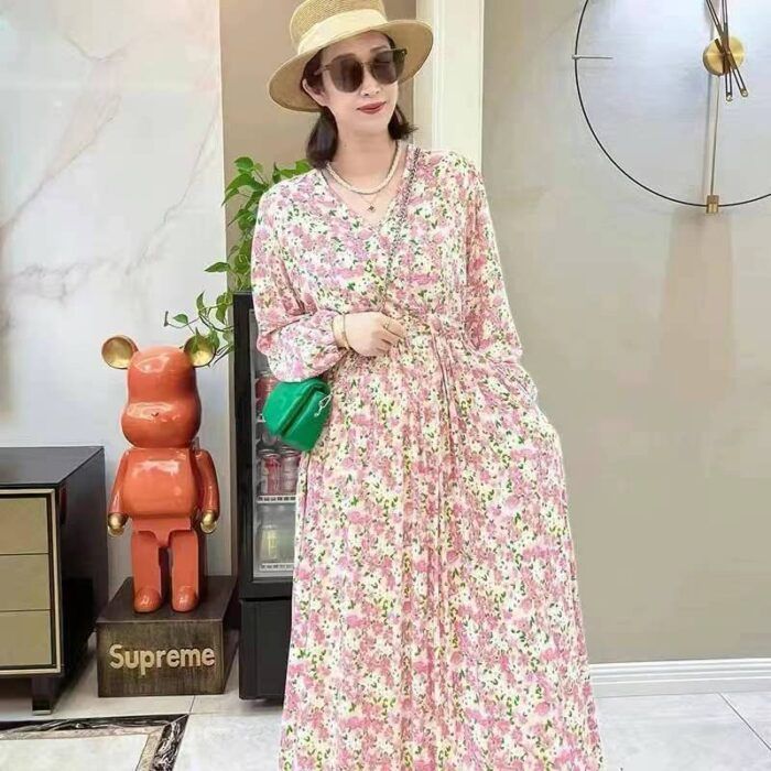 long-sleeved floral dresses - Tradedubai.ae Wholesale B2B Market