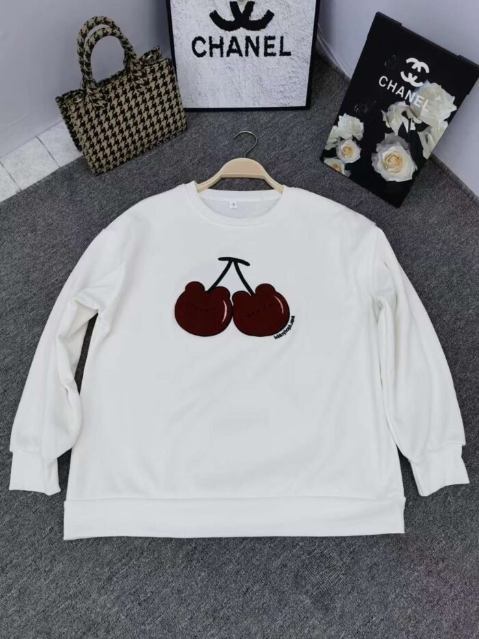 loose large off-shoulder heavily embroidered velvet sweatshirts - Tradedubai.ae Wholesale B2B Market