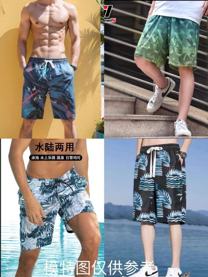 mens beach shorts quick-drying breathable and elastic outdoor loose five-point sports shorts - Tradedubai.ae Wholesale B2B Market