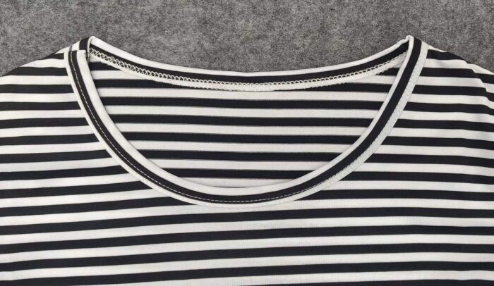 womens thin round neck striped T-shirt base layer 4 - Tradedubai.ae Wholesale B2B Market