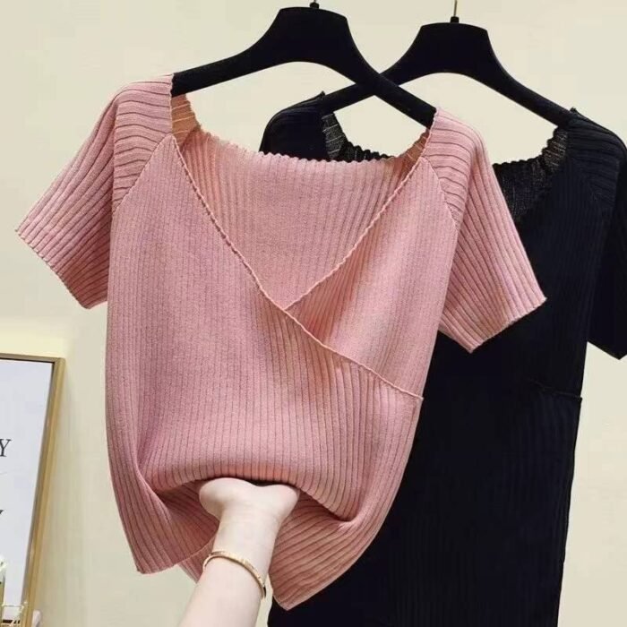 Brand Fat Sister womens ice silk beaded knitted sweater - Tradedubai.ae Wholesale B2B Market