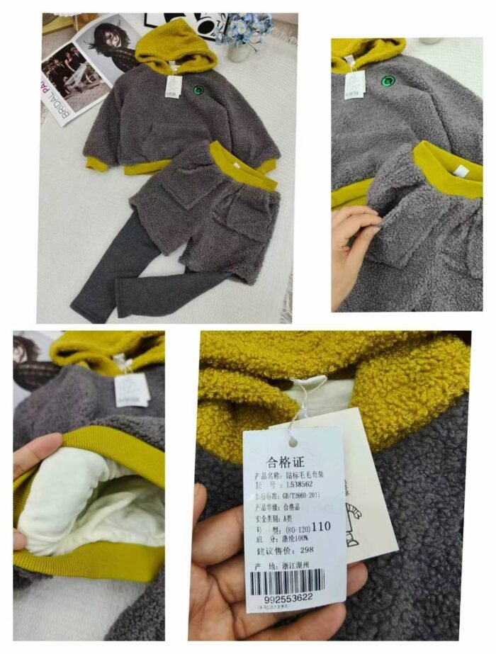 Childrens clothing plus velvet and thickened suits - Tradedubai.ae Wholesale B2B Market