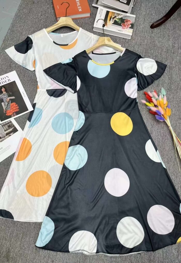Colorful polka-dot dress with niche design - Tradedubai.ae Wholesale B2B Market