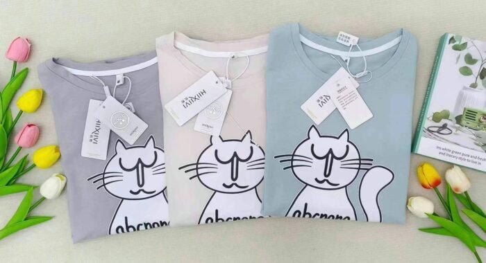 Cotton loose slimming short-sleeved round neck T-shirt - Tradedubai.ae Wholesale B2B Market