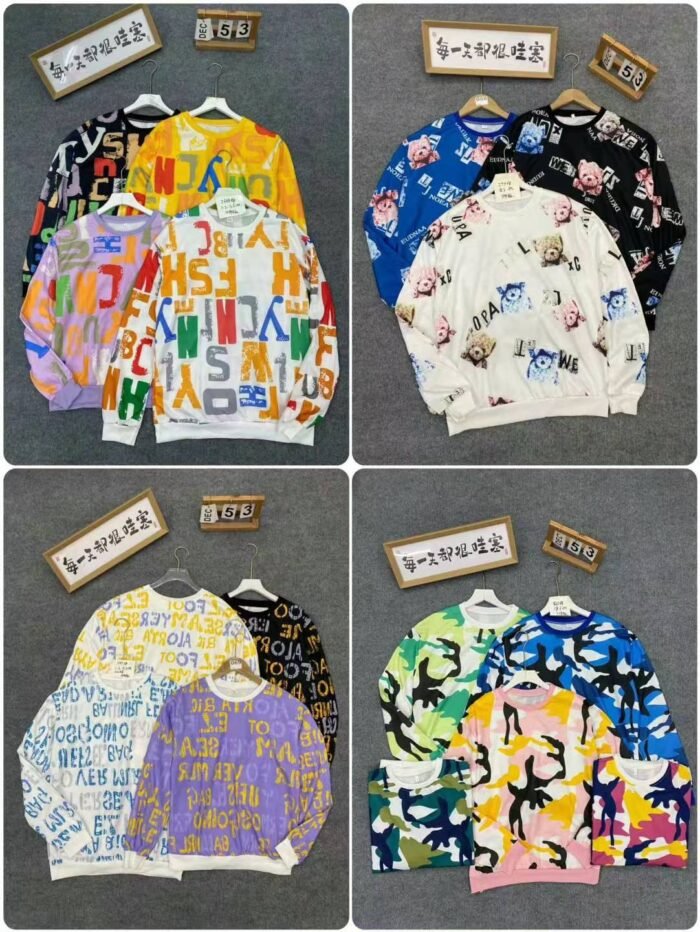 Flower sweatshirts casual full-print multi-pattern design sweatshirt - Tradedubai.ae Wholesale B2B Market