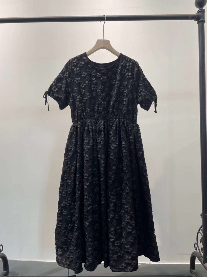 French texture bubble double print jacquard dress - Tradedubai.ae Wholesale B2B Market