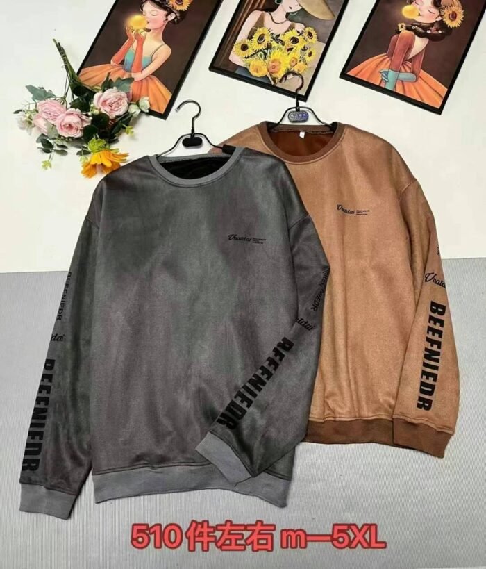 Handsome trendy suede sweatshirts - Tradedubai.ae Wholesale B2B Market