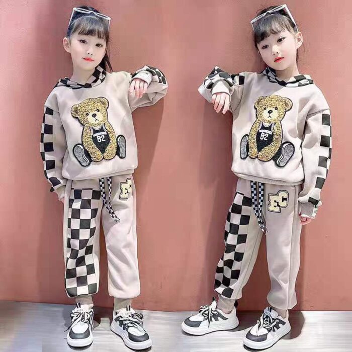 High-quality cotton heavy-duty towel embroidered sweatshirt suits for middle and large children - Tradedubai.ae Wholesale B2B Market