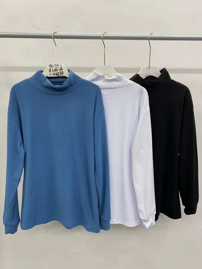 Hong Kong style German velvet half turtleneck long sleeve base layer - Tradedubai.ae Wholesale B2B Market