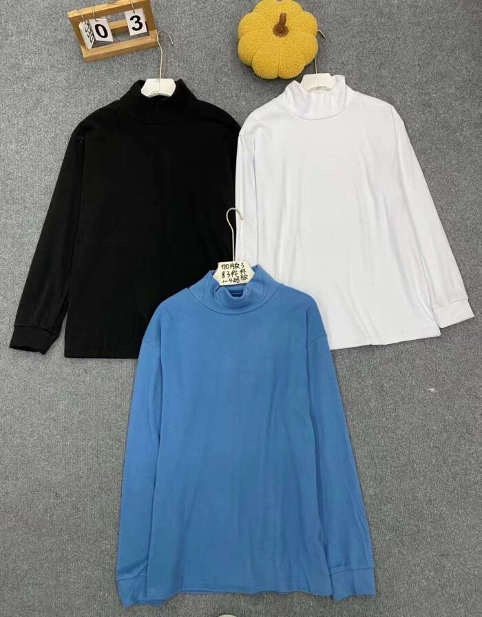 Hong Kong style German velvet half turtleneck long sleeve base layer - Tradedubai.ae Wholesale B2B Market