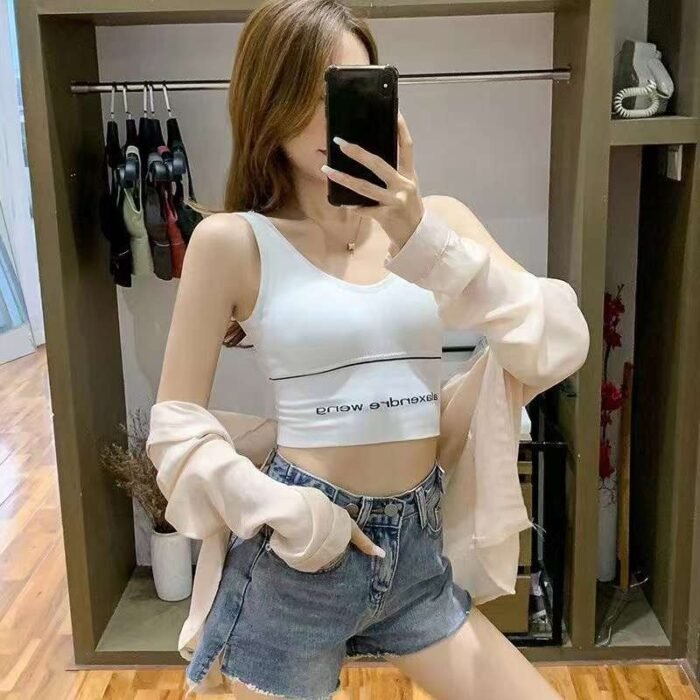 Internet celebrity popular U-shaped back summer outer wear with breast pads - Tradedubai.ae Wholesale B2B Market