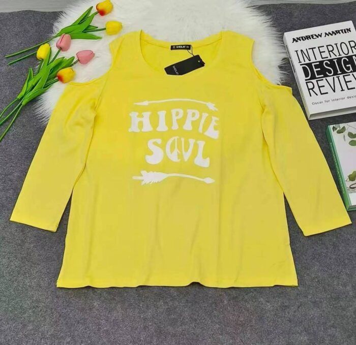 Korean design cotton loose bare shoulders sexy age-reducing western style thin long-sleeved T-shirt - Tradedubai.ae Wholesale B2B Market