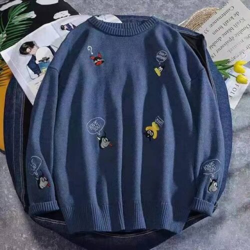 Large version of the same size for men and women cashmere embroidered pullover sweater - Tradedubai.ae Wholesale B2B Market