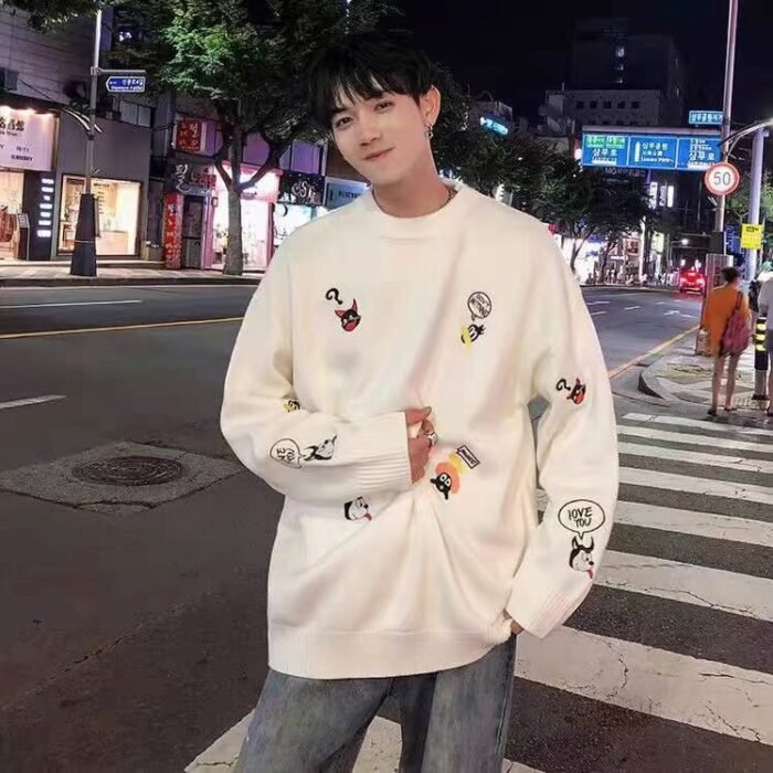 Large version of the same size for men and women cashmere embroidered pullover sweater - Tradedubai.ae Wholesale B2B Market