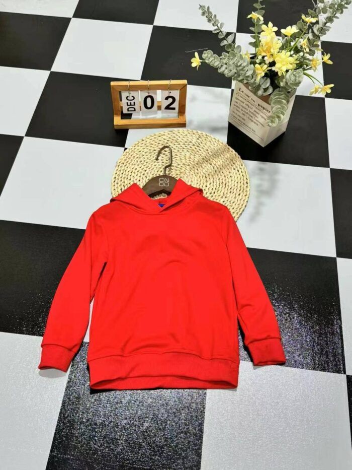 Middle-aged childrens hooded sweatshirt