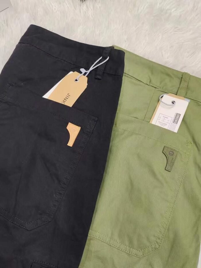 New spring and summer mens trendy high-street loose straight large pocket pure cotton casual trousers - Tradedubai.ae Wholesale B2B Market