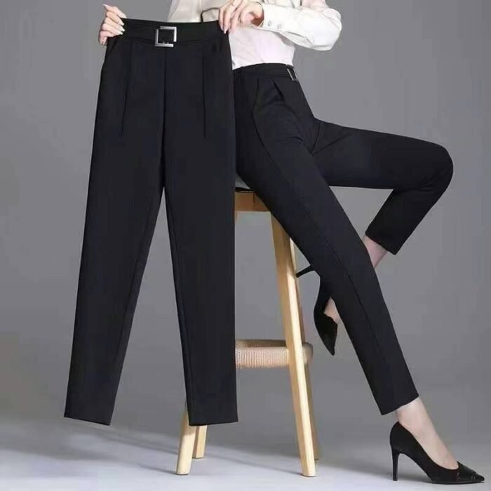 New trendy fashionable high-waisted versatile casual petite-footed harem pants - Tradedubai.ae Wholesale B2B Market