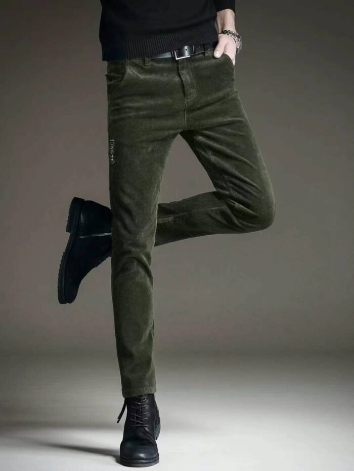 Noble-colored corduroy mens slim-fitting Korean-style straight corduroy casual trousers - Tradedubai.ae Wholesale B2B Market