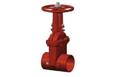 OS&Y Resilient Seated Gate Valve Groove Ends，300 PSI FIG.F0122-300
