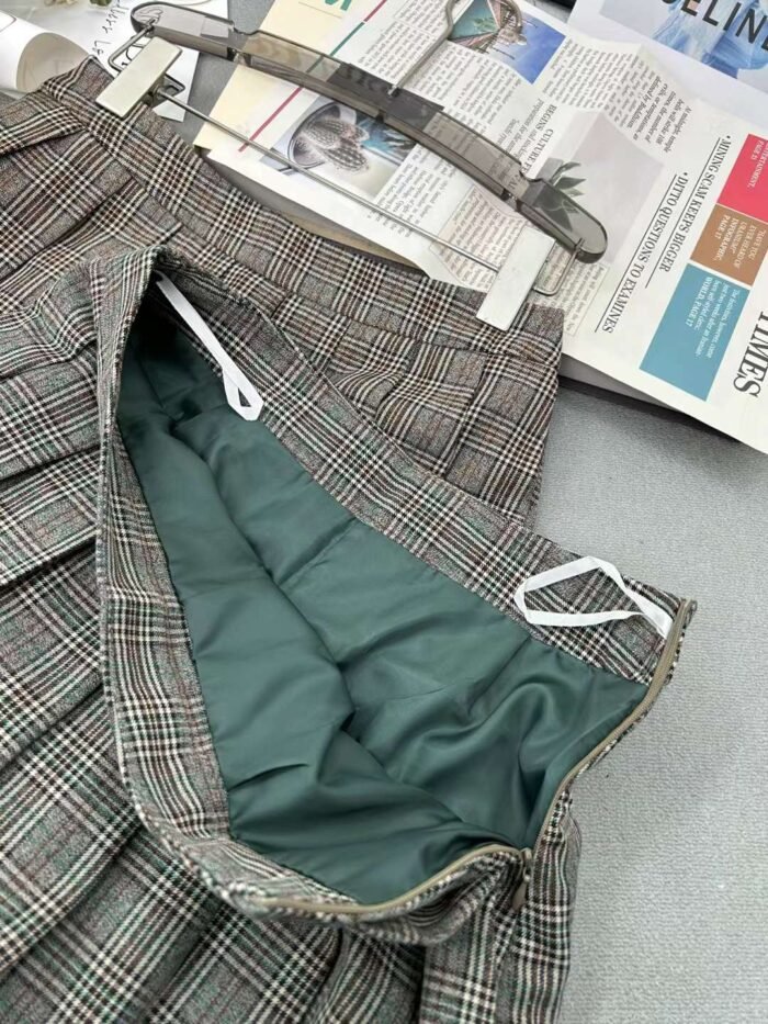 Plaid stylish retro college style pleated skirt - Tradedubai.ae Wholesale B2B Market