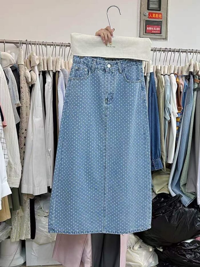 Polt denim long skirt - Tradedubai.ae Wholesale B2B Market