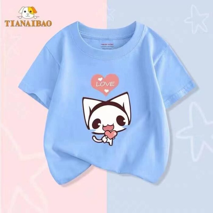 Short-sleeved T-shirt for boys and girls summer style Korean style pure cotton T-shirt - Tradedubai.ae Wholesale B2B Market