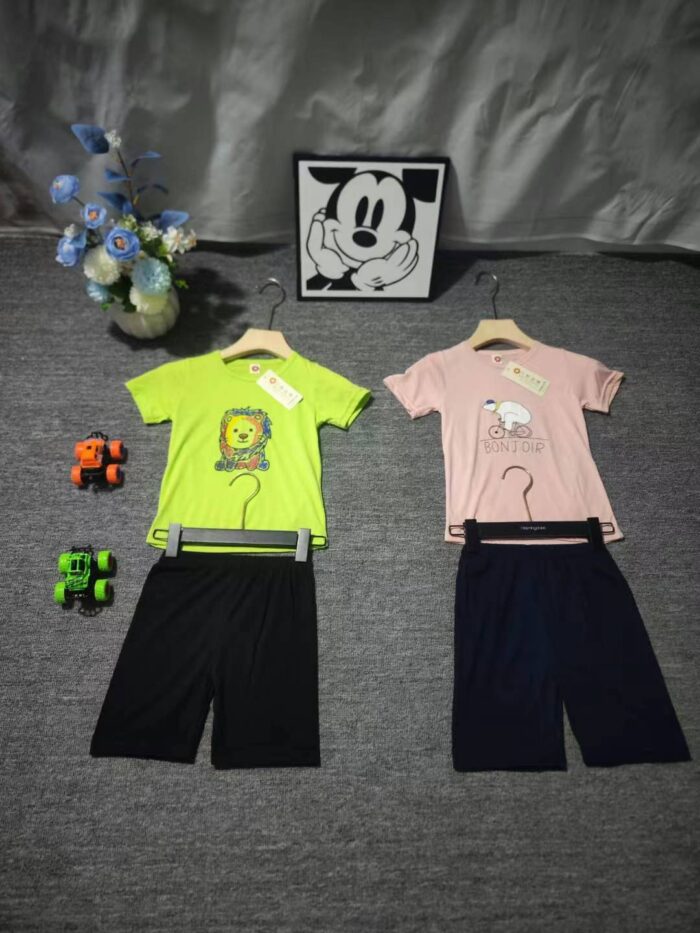 pure cotton short-sleeved suits for middle-aged and older children - Tradedubai.ae Wholesale B2B Market