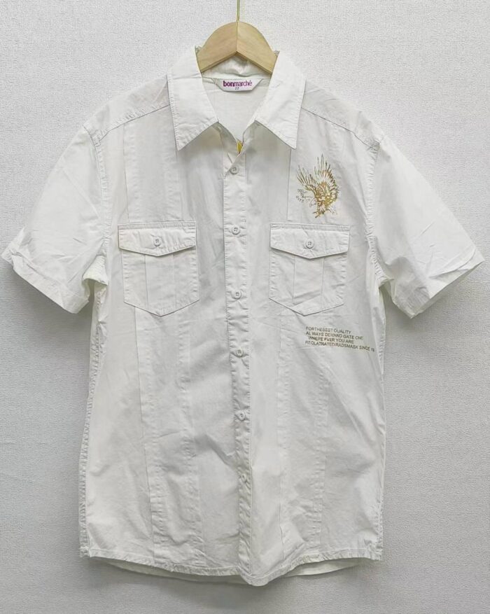 Washed cotton thin mens retro casual short-sleeved shirt - Tradedubai.ae Wholesale B2B Market