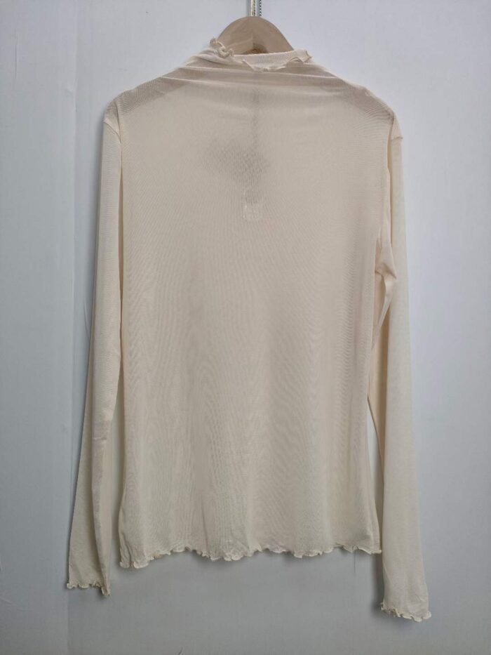 Womens long-sleeved mesh T-shirt with fungus edge - Tradedubai.ae Wholesale B2B Market