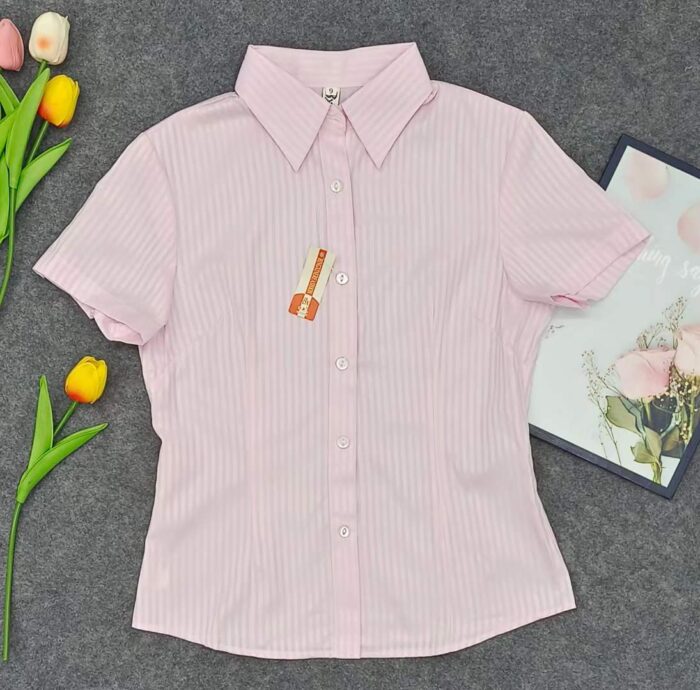 Womens shirts business shirts both long and short sleeves cotton fabric - Tradedubai.ae Wholesale B2B Market