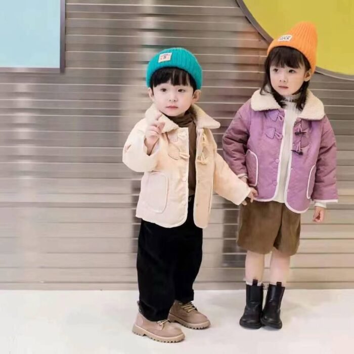 boys and girls plus velvet cotton coat childrens autumn and winter childrens clothing - Tradedubai.ae Wholesale B2B Market