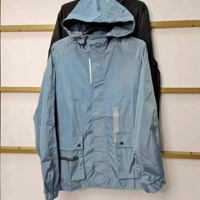 branded mens stand-up collar and hooded multi-pocket jackets