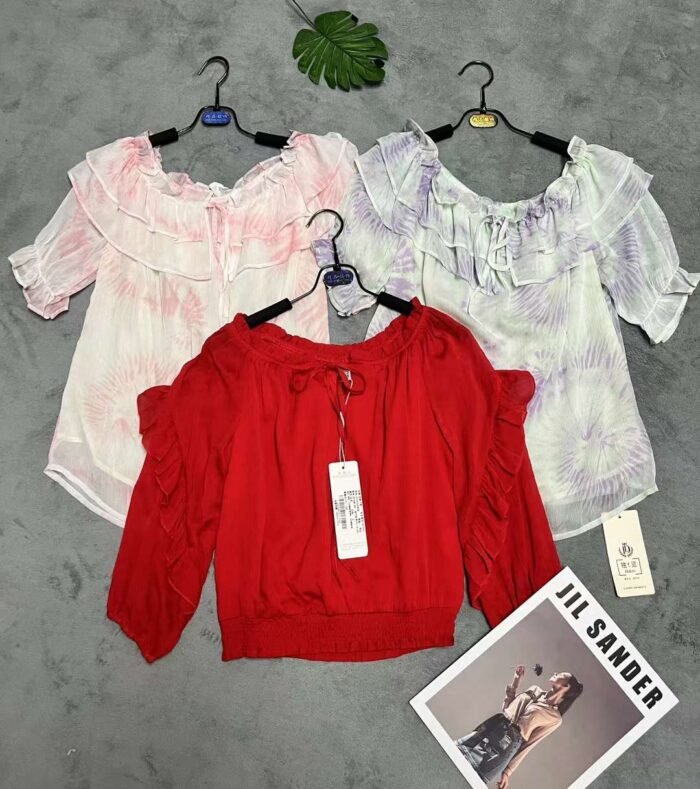 fashionable lantern sleeve loose versatile top and small shirt - Tradedubai.ae Wholesale B2B Market