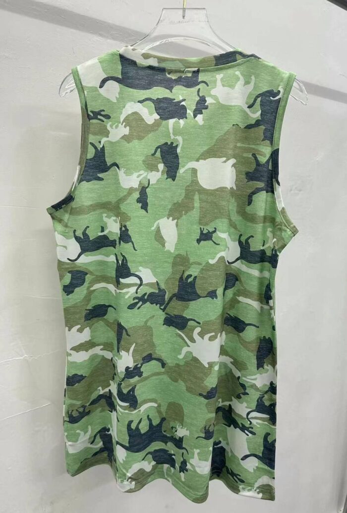 foreign trade summer camouflage printed round neck sleeveless cotton vests - Tradedubai.ae Wholesale B2B Market