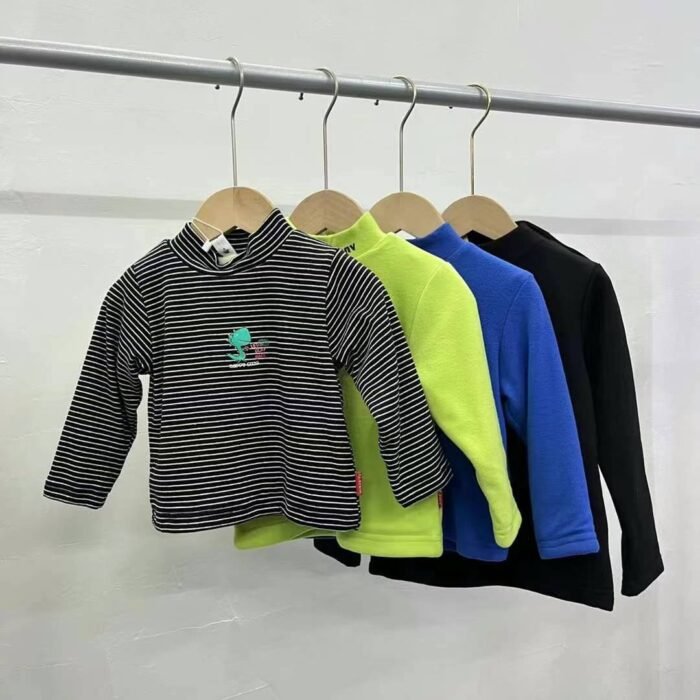 high-quality childrens half-turtleneck plus baby fleece bottoming shirts recycled by physical stores - Tradedubai.ae Wholesale B2B Market