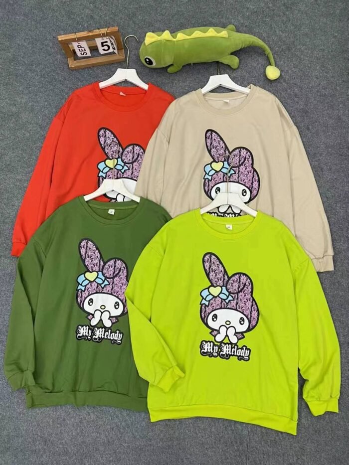 loose trendy brand sweatshirt with rabbit big head print - Tradedubai.ae Wholesale B2B Market