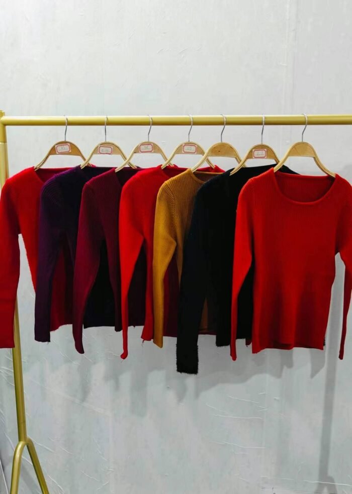 sexy slim-fit core-spun sand knitted sweaters for women in autumn and winter - Tradedubai.ae Wholesale B2B Market