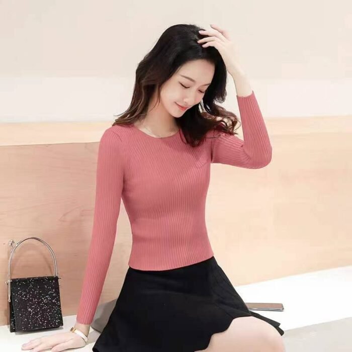 sexy slim-fit core-spun sand knitted sweaters for women in autumn and winter - Tradedubai.ae Wholesale B2B Market