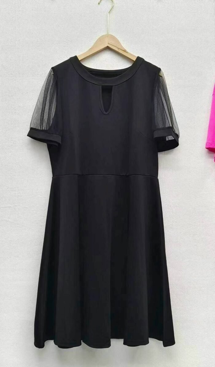 summer womens plus size slimming black dress for fat girls - Tradedubai.ae Wholesale B2B Market