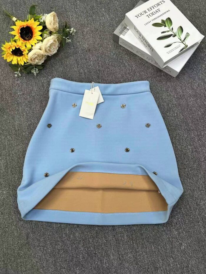 Beautiful girls fashionable metal bee decorative skirt