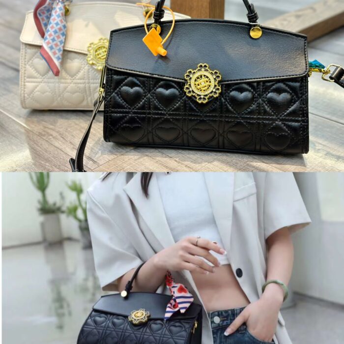 Black beige Color Quilted Solid Sling Bag For Women6912 - Tradedubai.ae Wholesale B2B Market