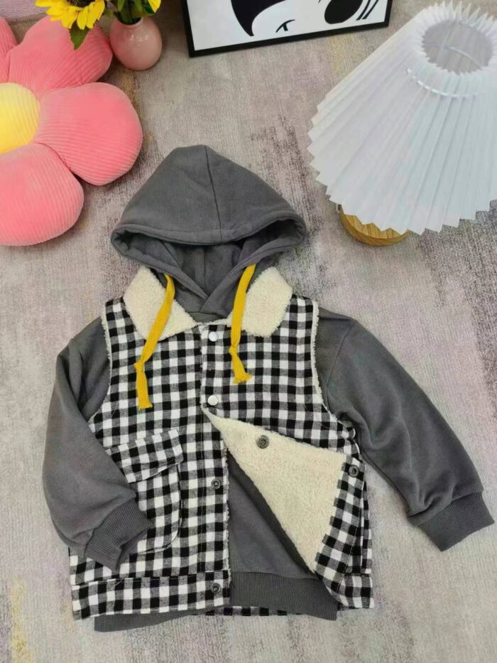 Childrens clothing plus velvet and thickened vest two-piece set - Tradedubai.ae Wholesale B2B Market