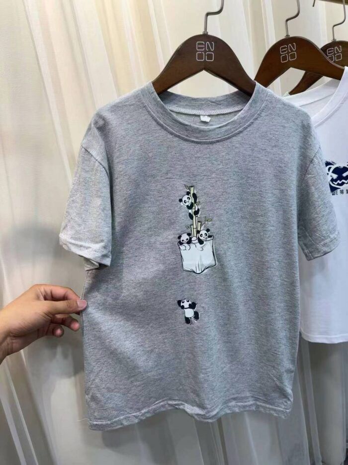 Childrens pure cotton short-sleeved T-shirts