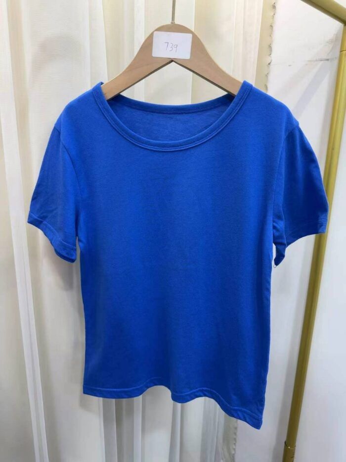 Colorful pure cotton T-shirt childrens candy-colored short-sleeved5 - Tradedubai.ae Wholesale B2B Market