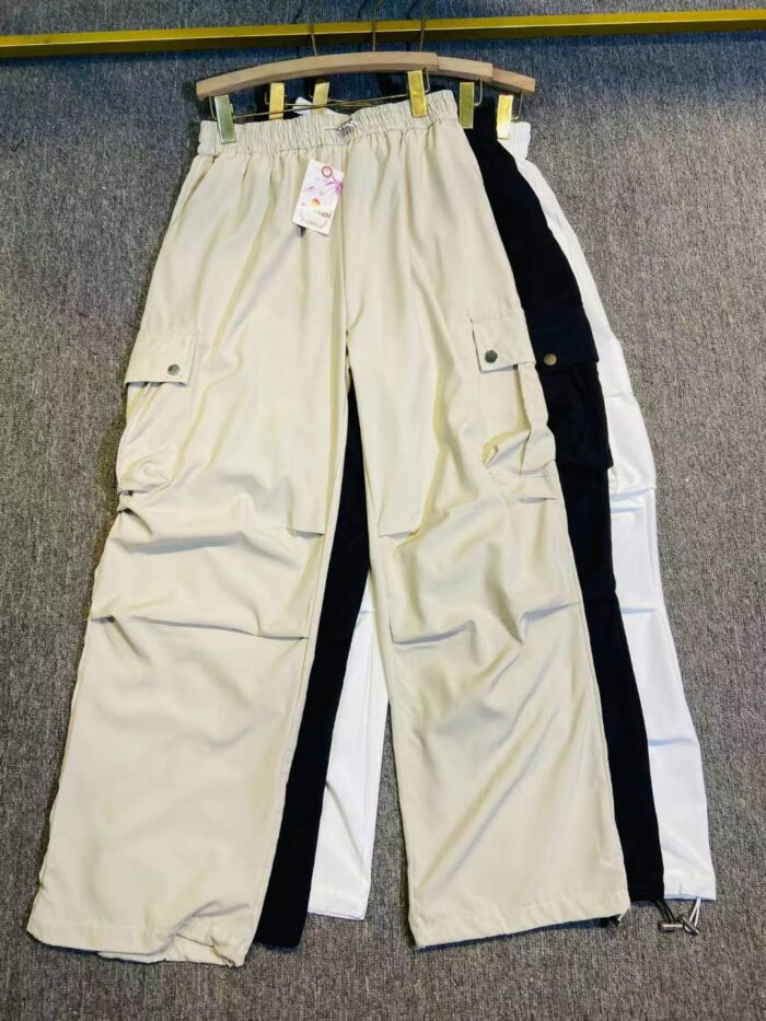 European niche men and womens loose slim and versatile straight-leg wide-leg pants with elastic waist and drawstring - Tradedubai.ae Wholesale B2B Market